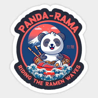 Kawaii Panda Meets Ramen Paradise Sticker